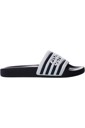 Slydes Heritage Heren Navy/Wit Sliders