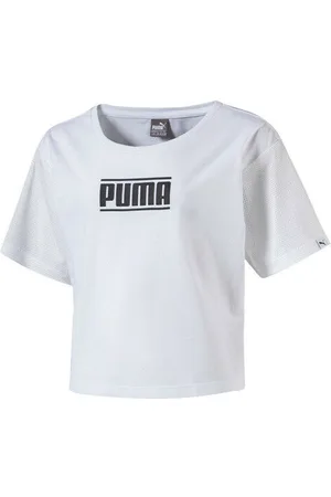 PUMA Kids Style Tee Meisjes Cropped Top T Shirt 594963 02 RW85
