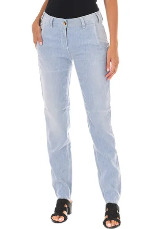 Met Lange Chinese broek smalle zomen 70DBF0196 vrouw