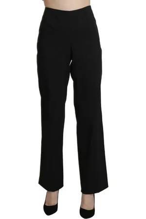 Bencivenga Hoge taille rechte geklede broek broek