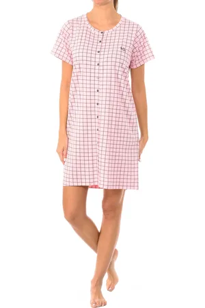 Kisses and Love Vrouwen zomer nachtjapon met korte mouwen KL45000