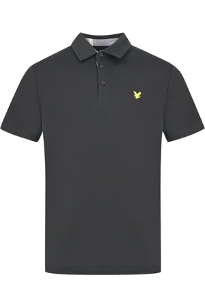 Lyle & Scott Jet Black Contour Placket Polo Shirt