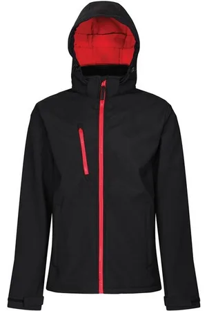 Regatta Venturer Jas met Kap en Zachte Shell Jas voor heren ( /Klassiek Rood)