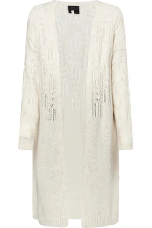 Dreimaster Longcardigan Dames wolwit