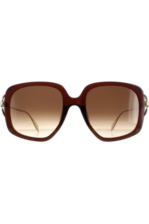 Alexander McQueen Square Dames Gold Gradient AM0374S