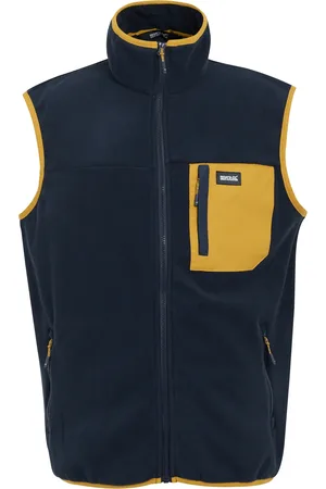 Regatta Heren Frankie Fleece Gilet (Marine/Mustard)