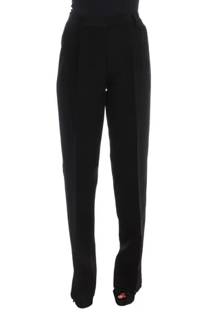 ERMANNO SCERVINO Zwarte Broek Met Rechte Pijpen Voor Dames
