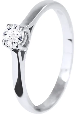 Diadema Solitaire Diamond 0,20 Cts 4 Claws White Gold 18 Karaat