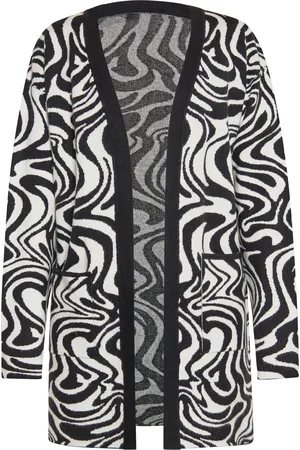 myMo Vest Dames wol wit zwart
