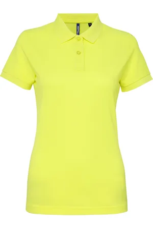 Asquith Dames/dames Performance Blend Poloshirt met korte mouwen (Neon )