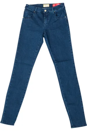 Met Lange denim broek skinny afgeknipte zomen 10DB50154 vrouw