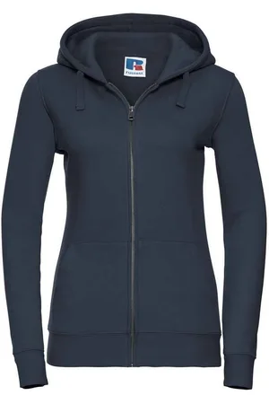 Russell Athletic Russell Dames/Dames Authentic Full Zip Hoodie (Franse marine)