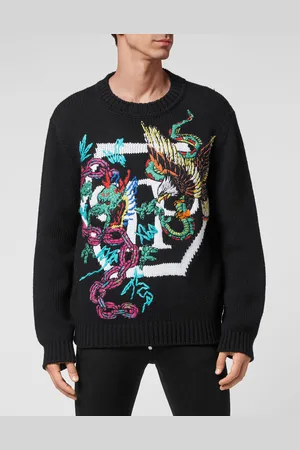 Philipp Plein Pullover Ronde Hals Tattoo