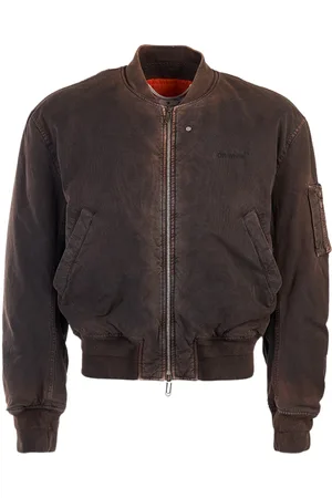 OFF-WHITE Gebroken wit Diag Tab Vintage bomberjack