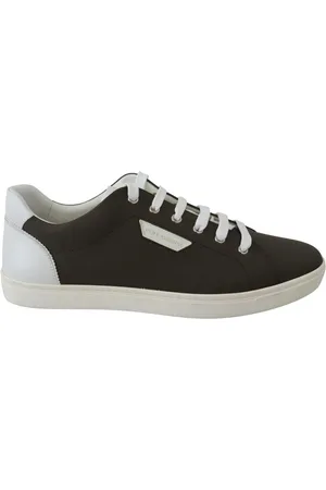 Dolce & Gabbana Prachtige Groene Leren Lage Sneakers