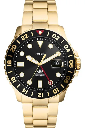 Fossil Blue Heren Horloge Goudkleurig FS5990