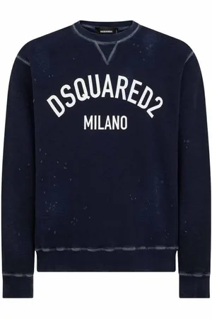 Dsquared2 Milano Logo Cool Fit marineblauw sweatshirt