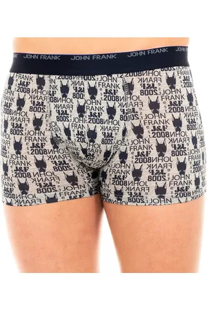 JOHN FRANK Damesboxer JFB108-DOG-GREY, ademend geweven elastisch katoen