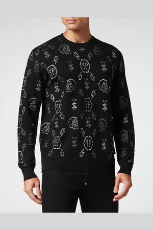 Philipp Plein Pullover Ronde Hals Monogram