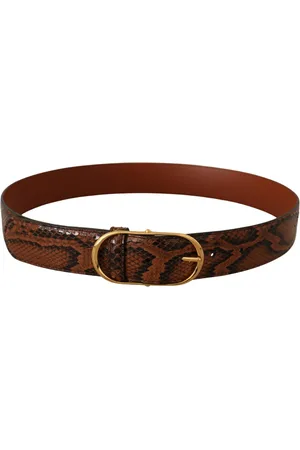 Dolce & Gabbana Exotische Lederen Gouden Gespriem