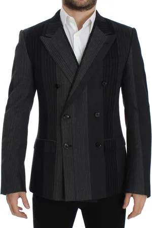 Dolce & Gabbana Exclusieve Italiaanse Double Breasted Wool Stretch Blazer