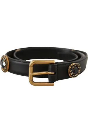 Dolce & Gabbana Verfraaide Riem Met Kristallen Logo