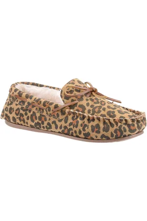 Hush Puppies Dames/dames Allie Luipaardprint Suède Slippers