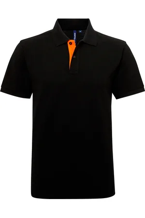 Asquith Heren Klassieke Pasvorm Contrast Poloshirt ( / Oranje)