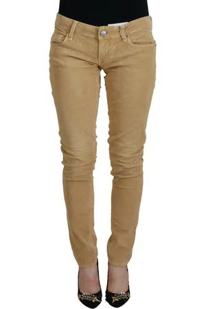 ACHT Corduroy Casual Jeans Met Lage Taille
