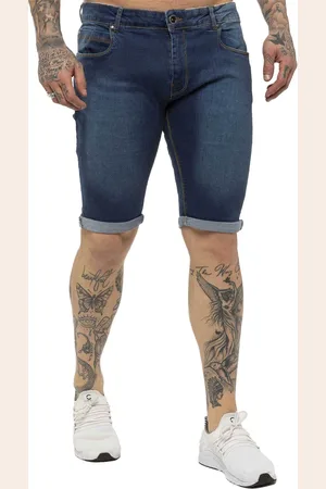 Enzo | Heren Skinny Fit Denim Shorts
