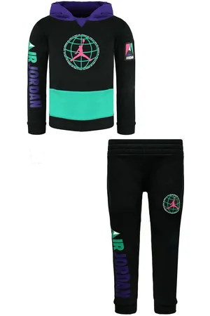 Nike Air Jordan Lange Mouw Pullover Stret Taille Kinder Trainingspak DD2576 010