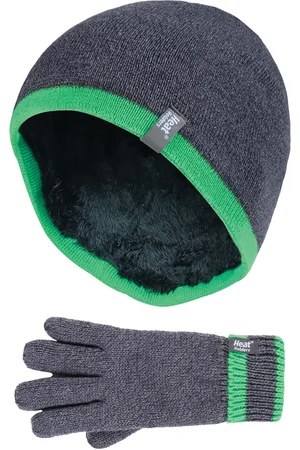 Heat Holders Kinderen Jongens Turn Over Hat Handschoenen Set - CG1P8