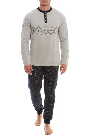 Kisses and Love KLP3 Heren Lange Mouwen Fleece Winterpyjama
