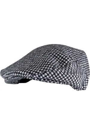 Sock Snob Traditionele platte pet van geruite wolmix voor heren - GL227 Gecontroleerd