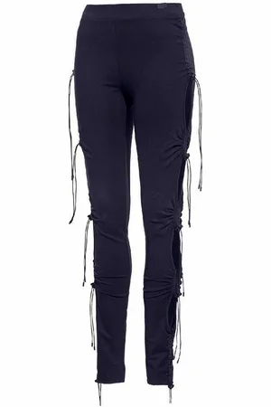 PUMA X Rihanna Fenty Stretch Taille Blauw Dames Legging met Ruches 577277 01