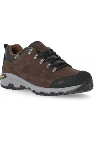 Trespass Heren Falark Vibram Leren Wandelschoen (Donkere Aarde)