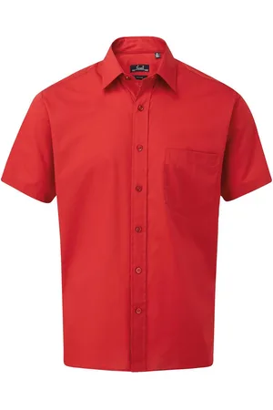Premier Herenshirt met korte mouwen Popeline