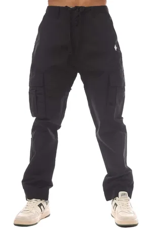 MARCELO BURLON Herenbroek Cross Nylon Cargo in Zwart-Wit