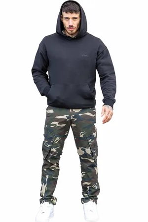 Enzo | Heren Camo Cargo Broek