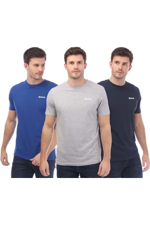 Bench Heren Beau 3 Pack T-shirt in Grey