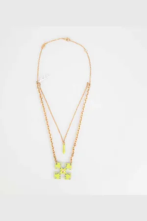 OFF-WHITE Accessoires Off White Arrow Play Double Necklace in Gold