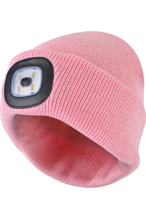 Sock Snob Led-muts voor dames | Dames gebreide oplaadbare muts | Wintermuts met hoofdlamp