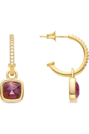 Luxenter Ourhis Oorbellen met Kristal afgewerkt in 18K Geel Goud