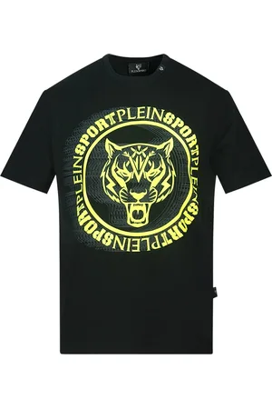 Philipp Plein Geel Scribble Layer Logo T-shirt