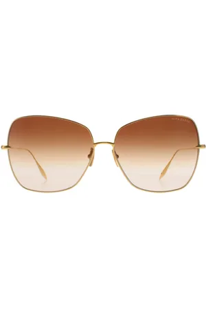 DITA EYEWEAR Cat Eye Dames Geel Donkerbruin naar Helder Gradiënt Zazoe
