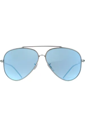 Ray-Ban Aviator Unisex Blauw Spiegel RB0101S Achterzijde