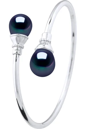 Diadema You & Me armband zoetwaterparels 11-12 mm Black 925
