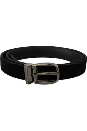 Dolce & Gabbana Gegraveerde Metalen Riem In Fluweel