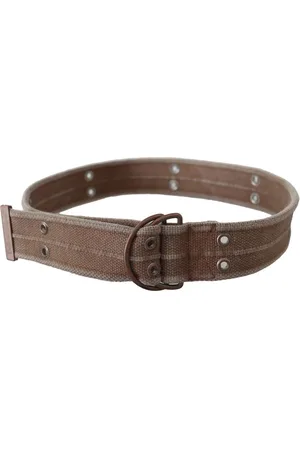 Dolce & Gabbana Leren Riem Met Logo En Ronde Gespsluiting