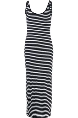 VERO MODA Anna-maxi-jurk voor dames in en wit